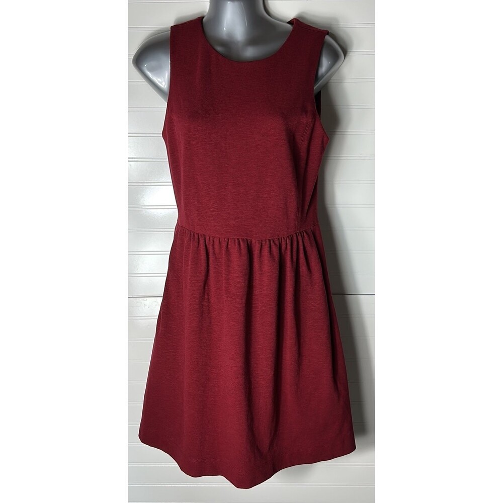 J Crew Brick Red Sleeveless Dress Size Small